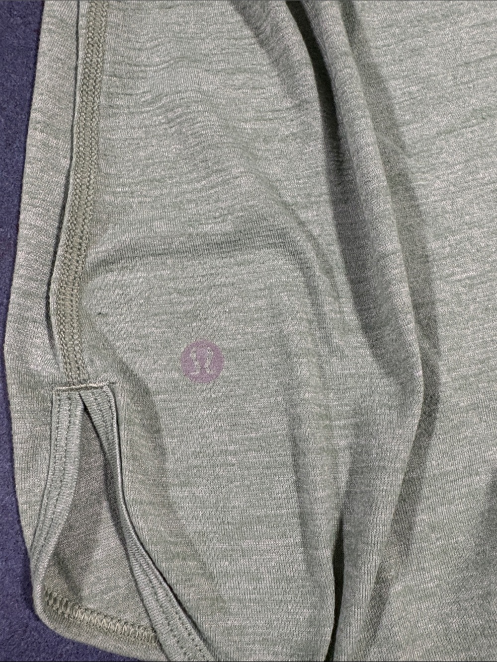 lululemon athletica Heather Green Tank Top